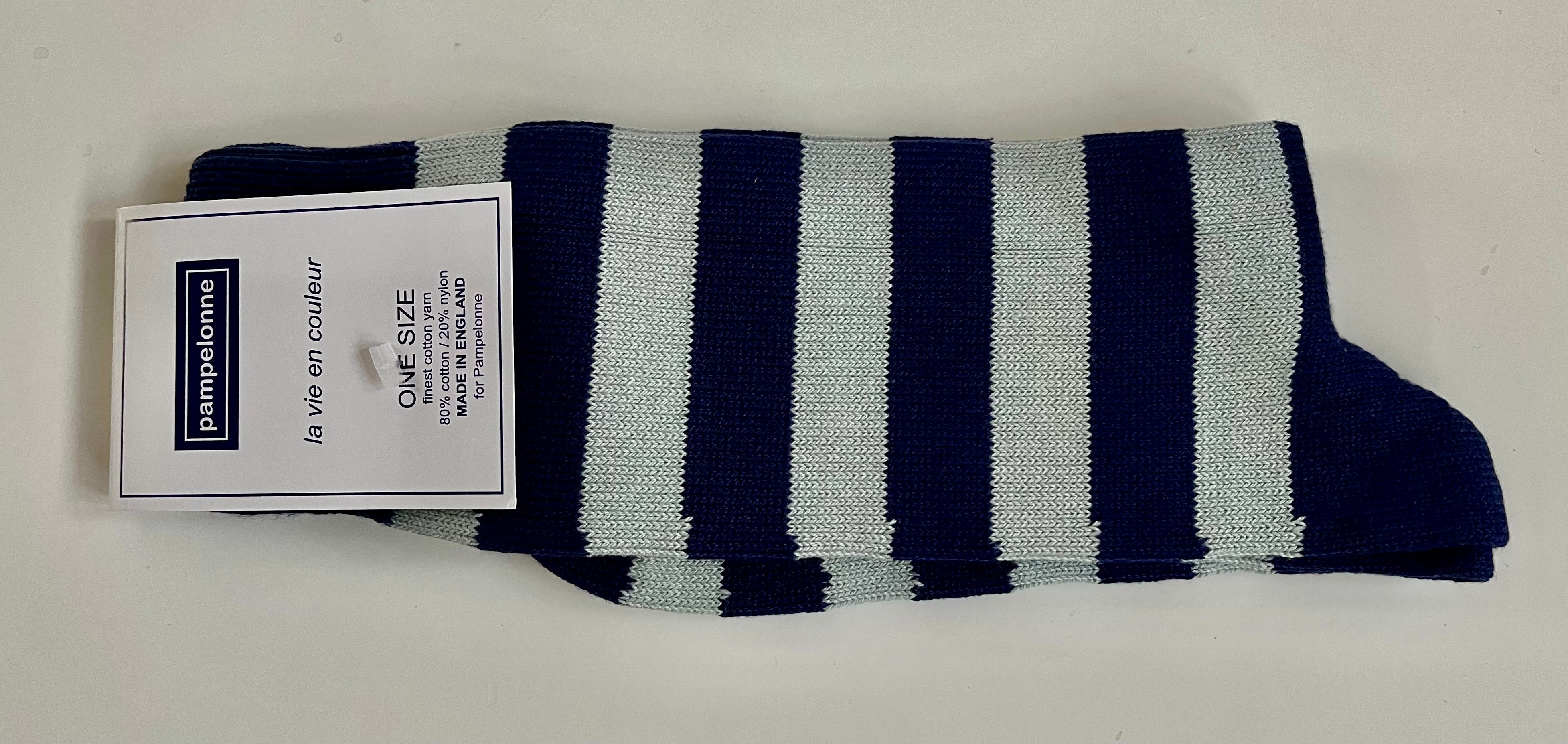 Men's Cotton Socks - Hoops