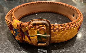 Guatemalan Polo Belt - Gold