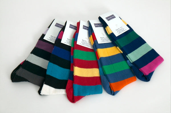Men's Cotton Socks - Multistripe
