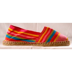 Pink Multistripe Espadrille