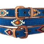 Load image into Gallery viewer, Guatemalan Polo Belt - Turquoise
